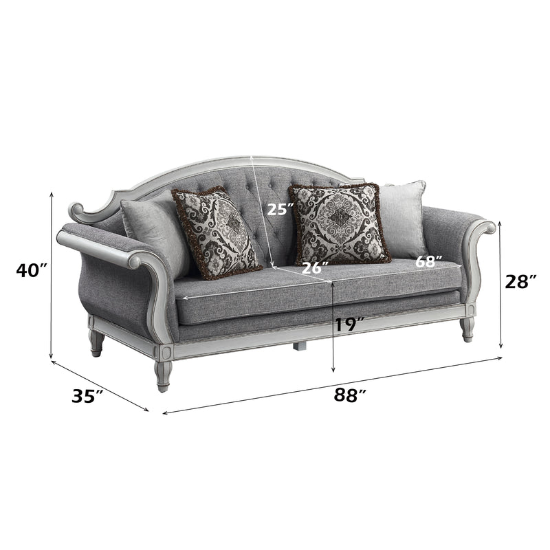 Sofa w/4 Pillows