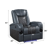 Power Motion Recliner w/Bluetooth Speaker & Cooling Cup Holder