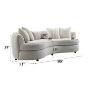 Sofa w/6 Pillows