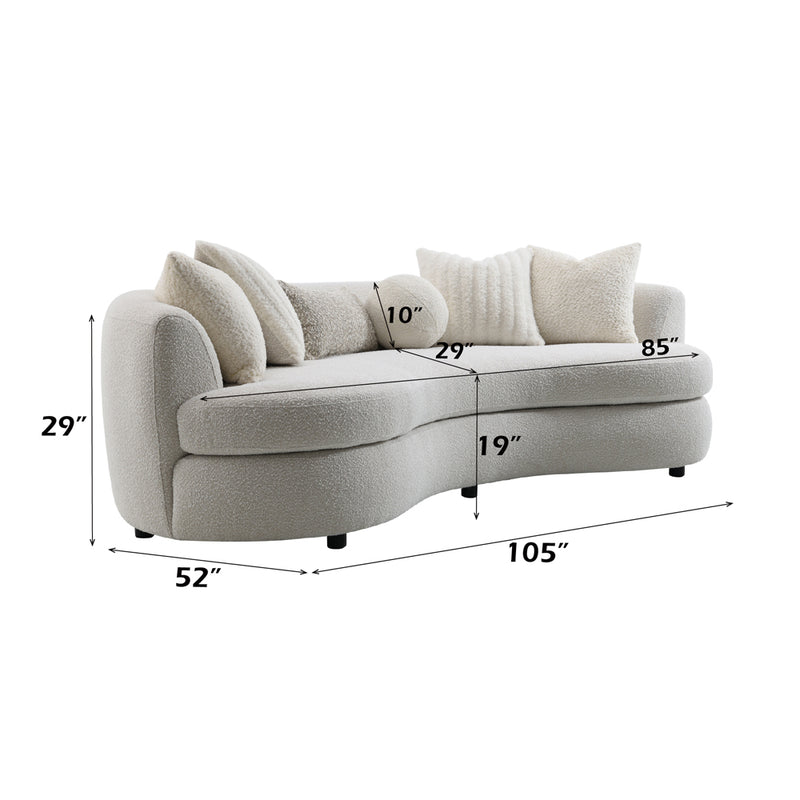 Sofa w/6 Pillows