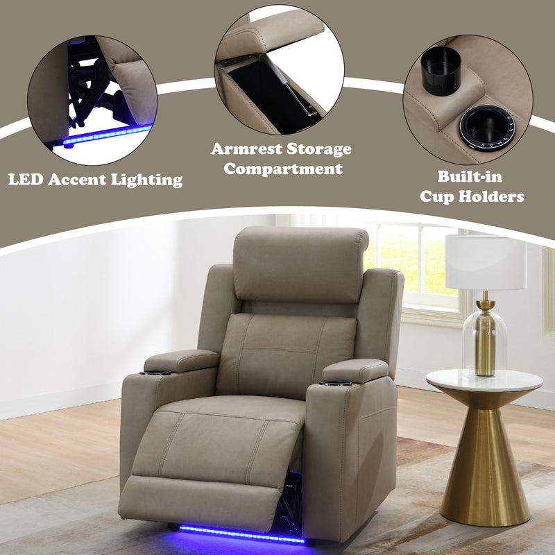 Power Motion Recliner w/Cup Holder