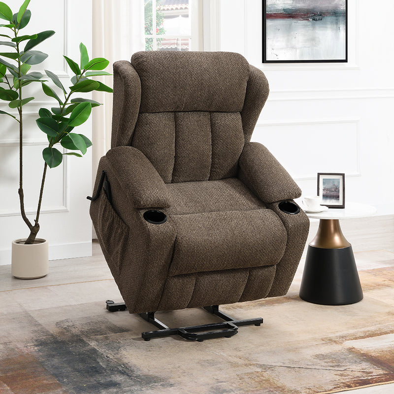 Power Motion Recliner w/Lift & Cup Holder