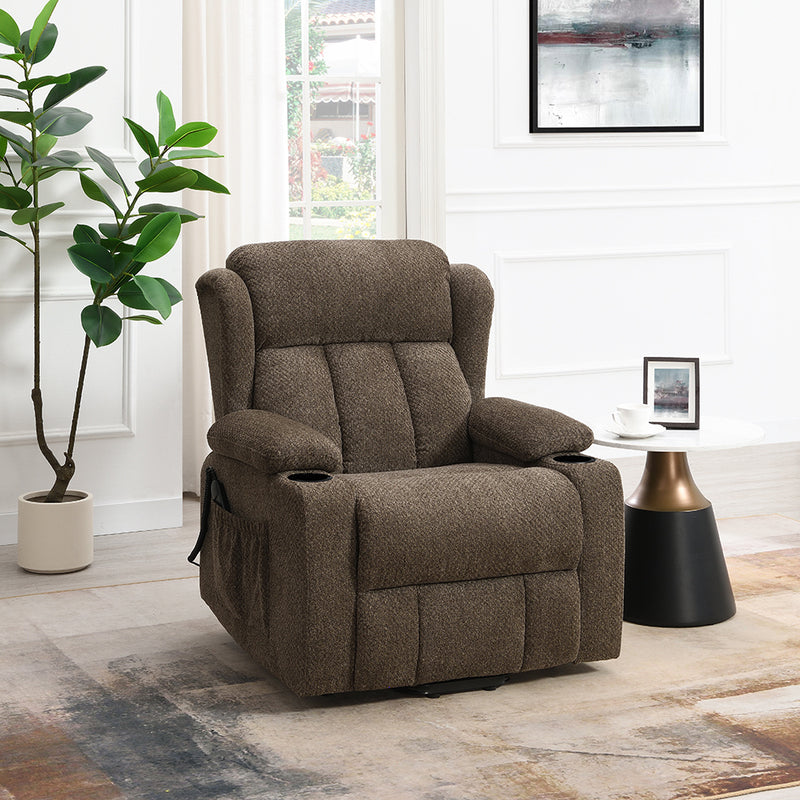 Power Motion Recliner w/Lift & Cup Holder