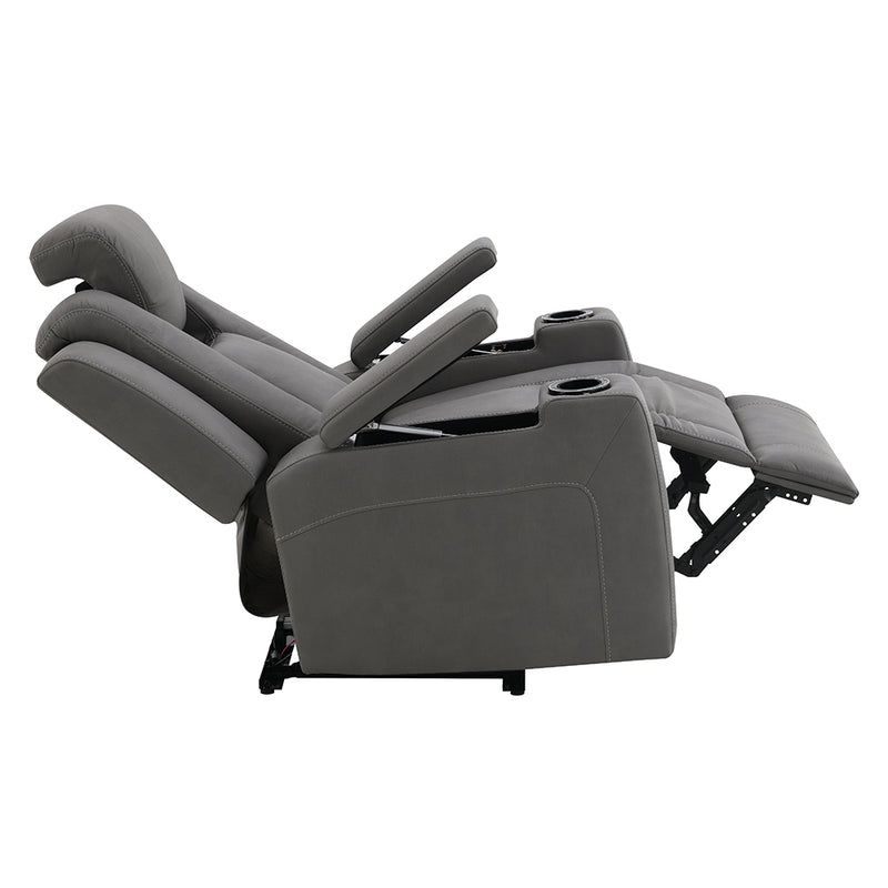 Power Motion Recliner w/Cup Holder, Control, LED & Power Headrest