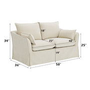 Loveseat w/2 Pillows
