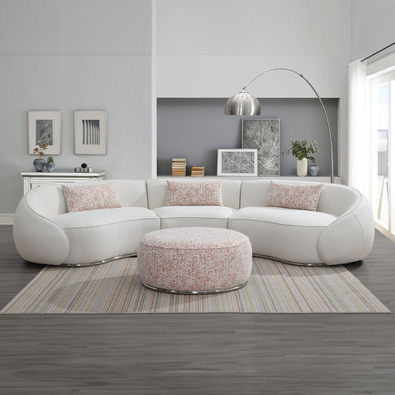 Sectional Sofa w/3 Pillows