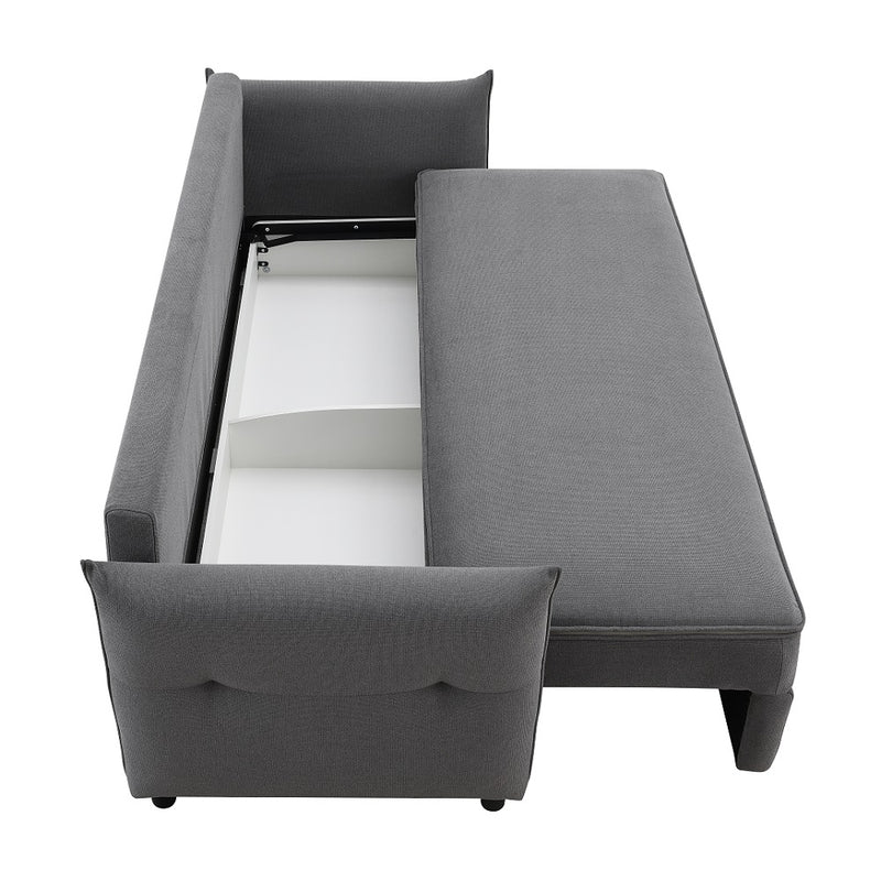 Sofa w/Sleeper, Storage & 4 Pillows