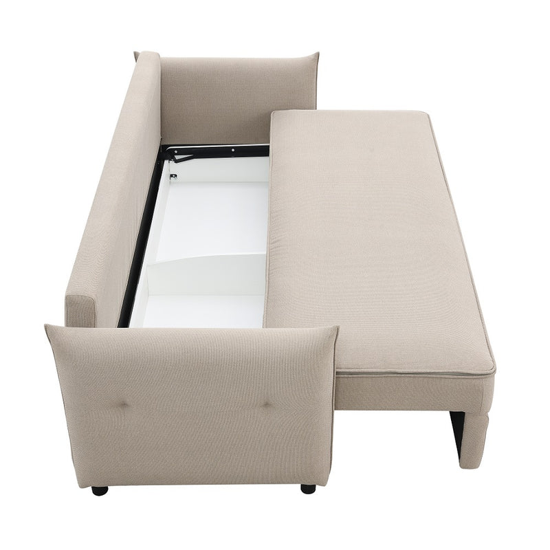 Sofa w/Sleeper, Storage & 4 Pillows