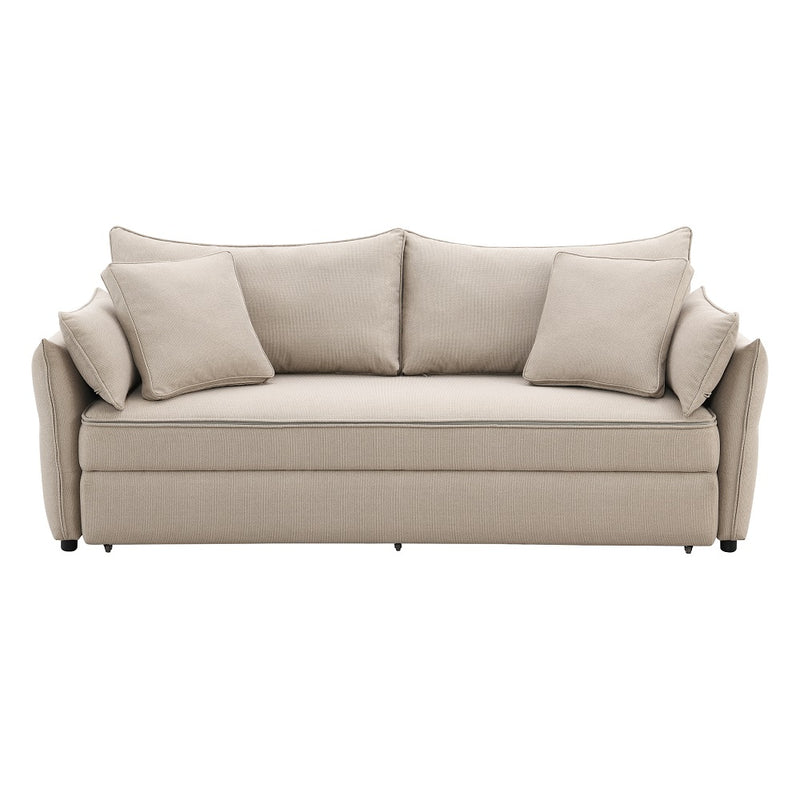 Sofa w/Sleeper, Storage & 4 Pillows