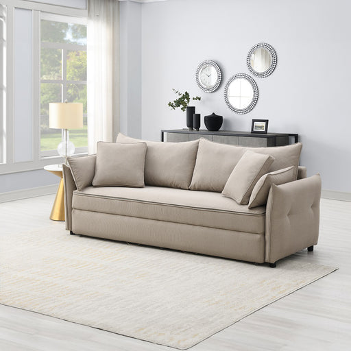 Sofa w/Sleeper, Storage & 4 Pillows