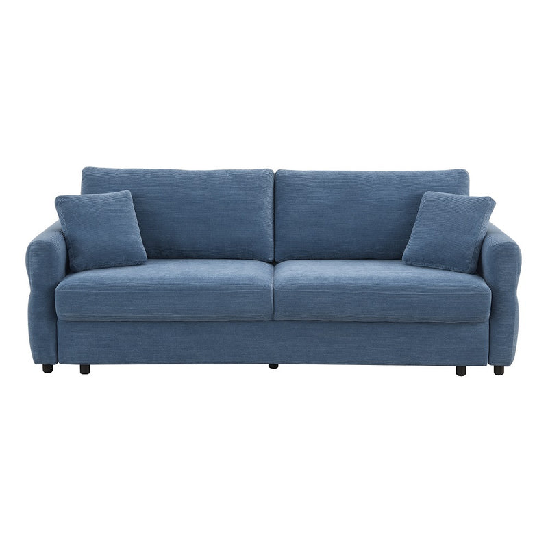 Sofa w/Sleeper, Storage & 2 Pillows