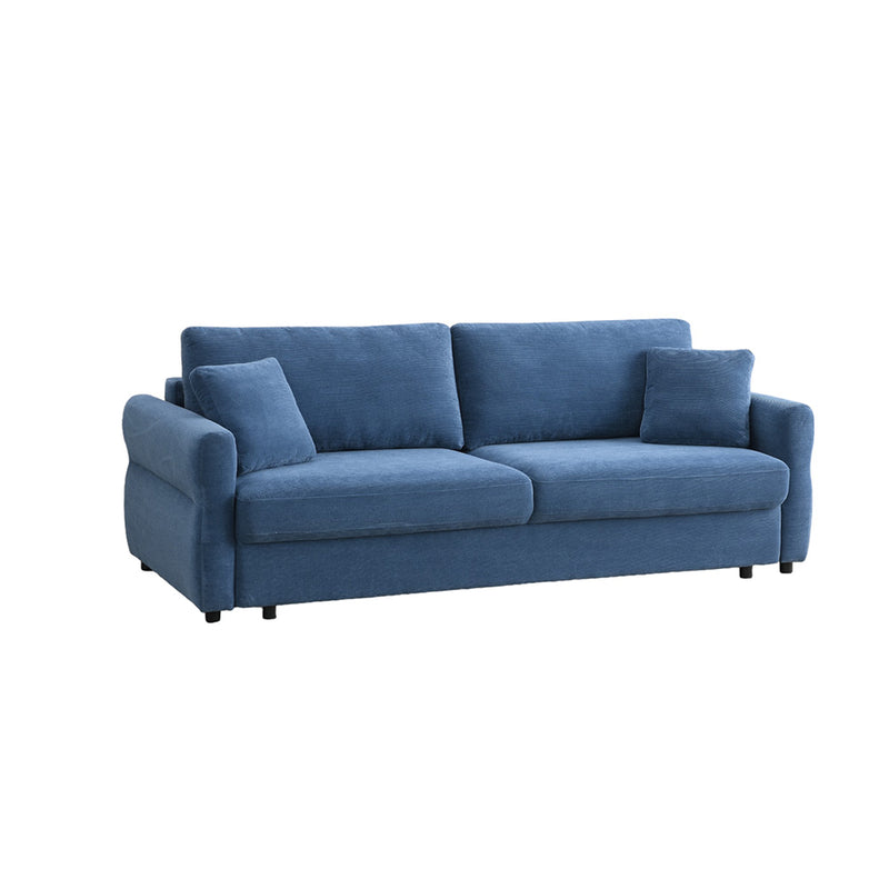 Sofa w/Sleeper, Storage & 2 Pillows