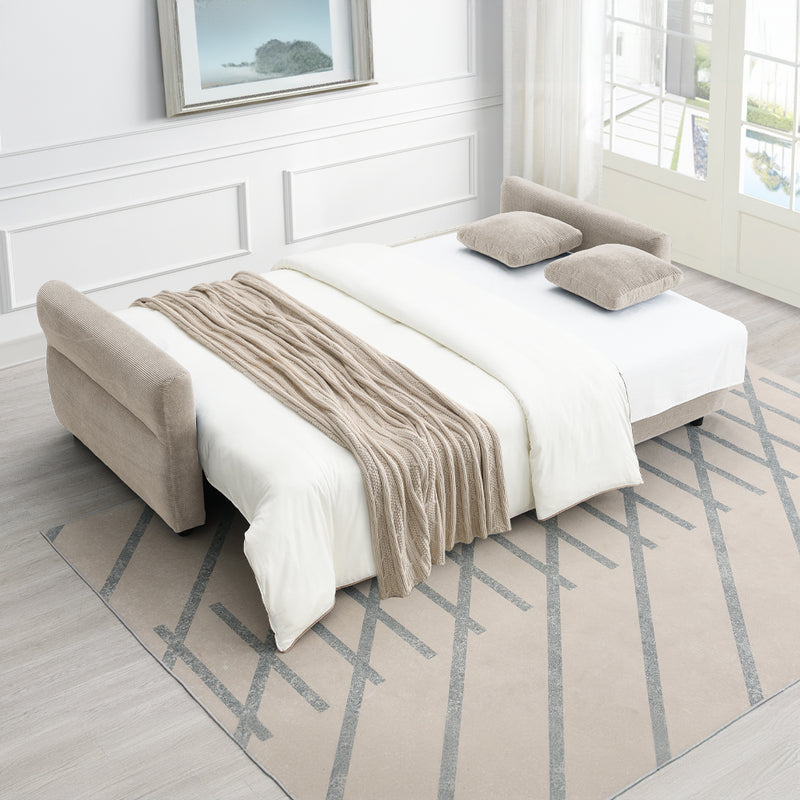 Sofa w/Sleeper, Storage & 2 Pillows