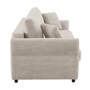 Sofa w/Sleeper, Storage & 2 Pillows