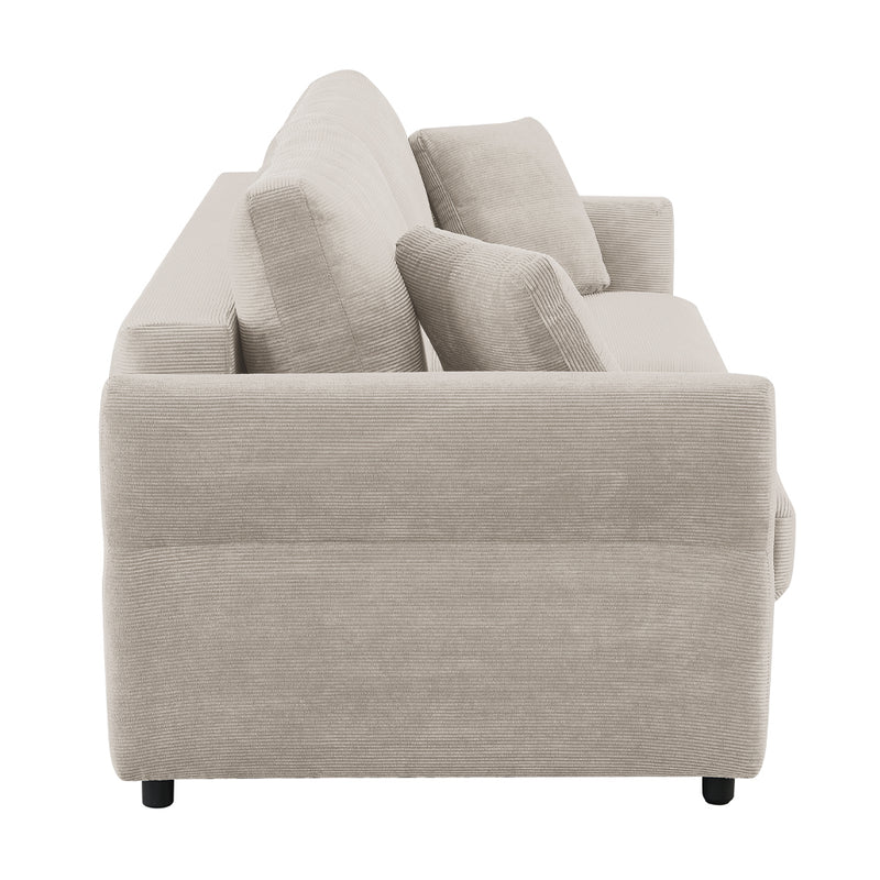 Sofa w/Sleeper, Storage & 2 Pillows