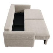 Sofa w/Sleeper, Storage & 2 Pillows
