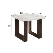 End Table w/Natrual Marble Top