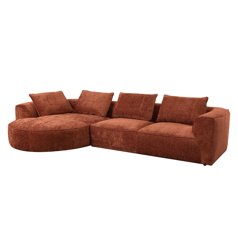 Sectional Sofa w/4 Pillows
