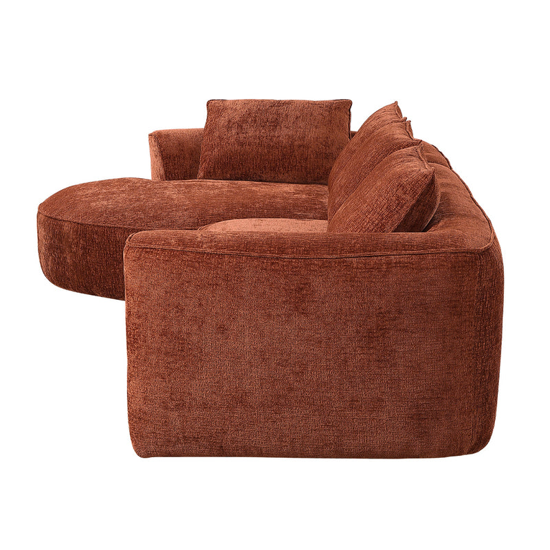 Sectional Sofa w/4 Pillows