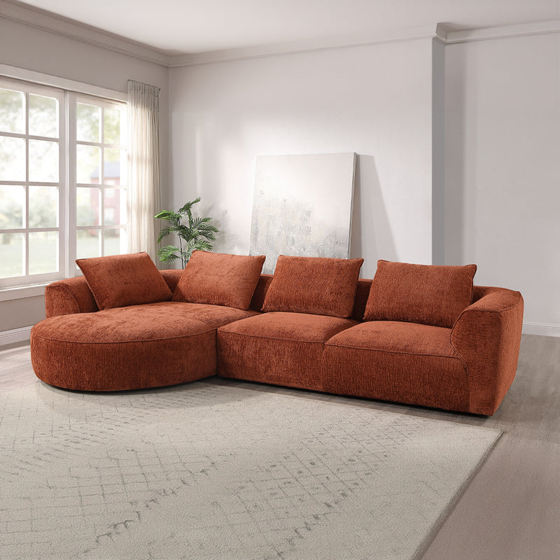 Sectional Sofa w/4 Pillows