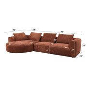 Sectional Sofa w/4 Pillows