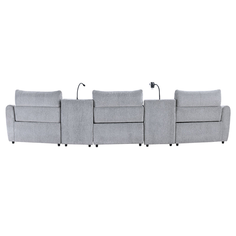 Modular Power Motion Armless Recliner