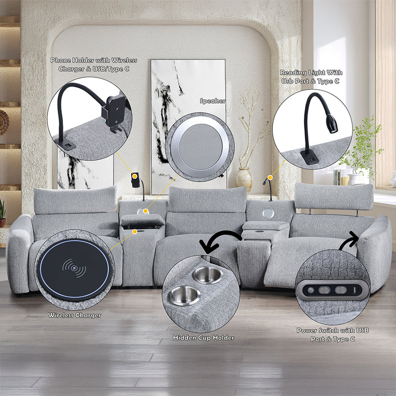 Modular Console w/Wireless Charger