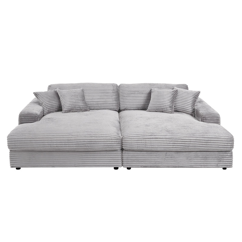 Sectional Sofa w/4 Pillows