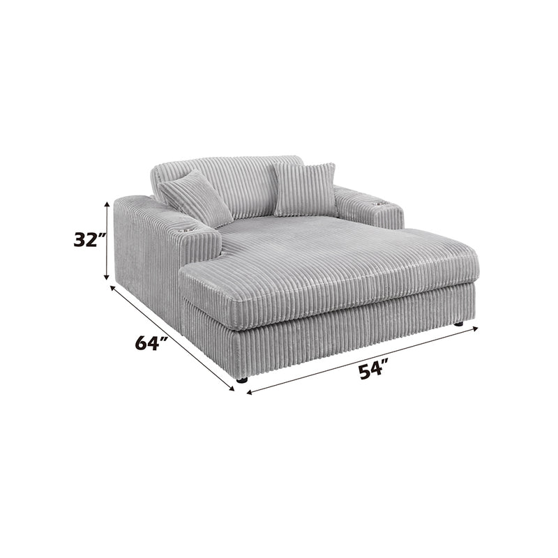 Chaise w/2 Pillows