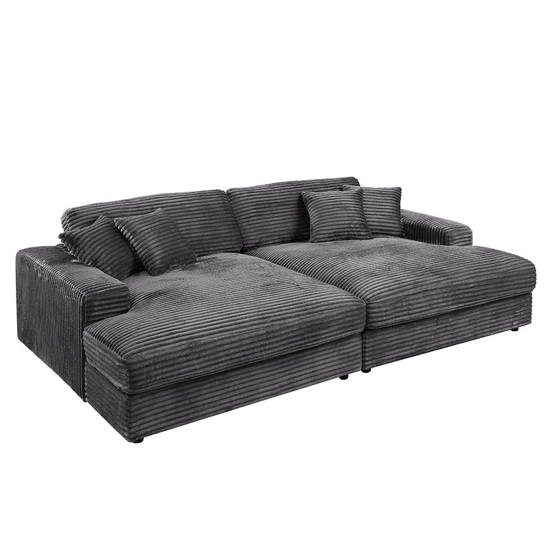 Sectional Sofa w/4 Pillows