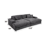 Sectional Sofa w/4 Pillows