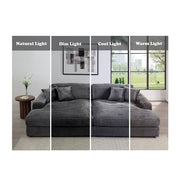 Sectional Sofa w/4 Pillows