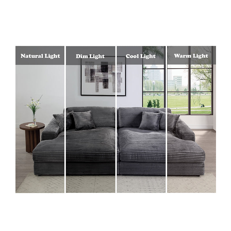 Sectional Sofa w/4 Pillows