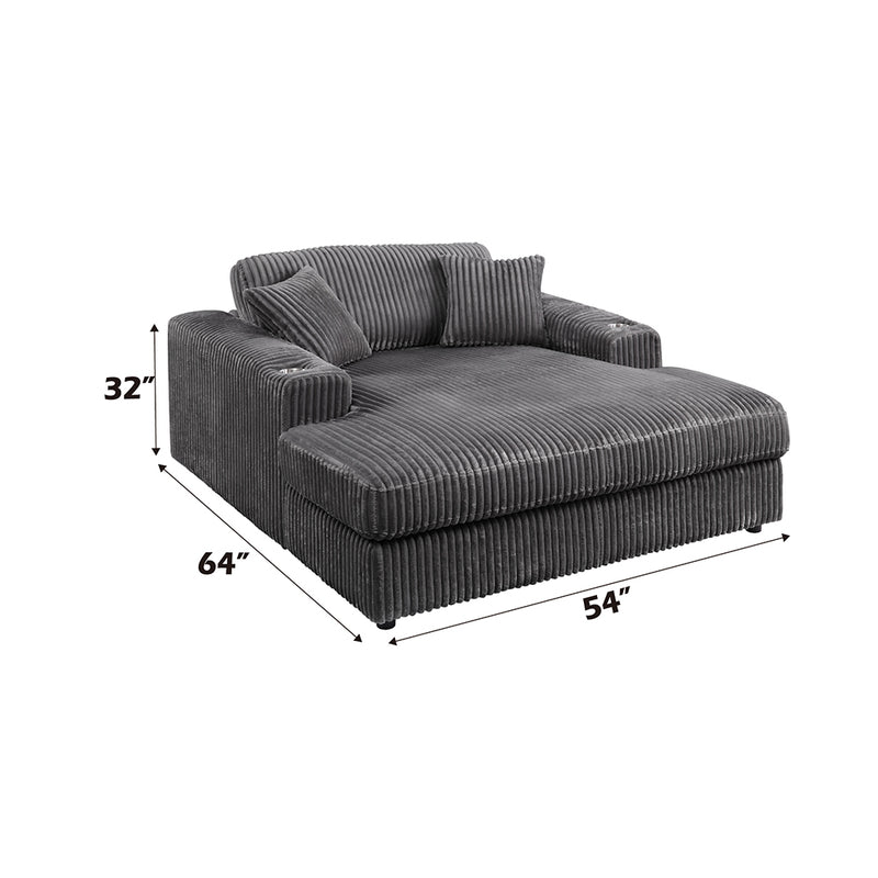 Chaise w/2 Pillows