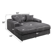 Chaise w/2 Pillows