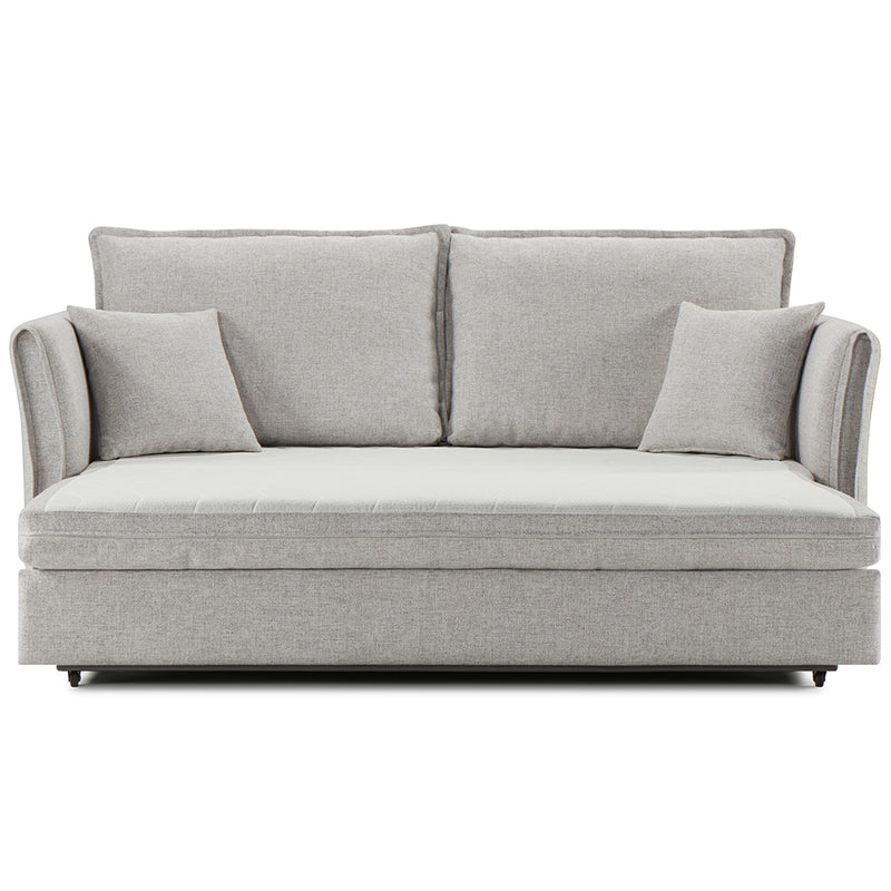 Sofa w/Sleeper, Storage & 2 Pillows