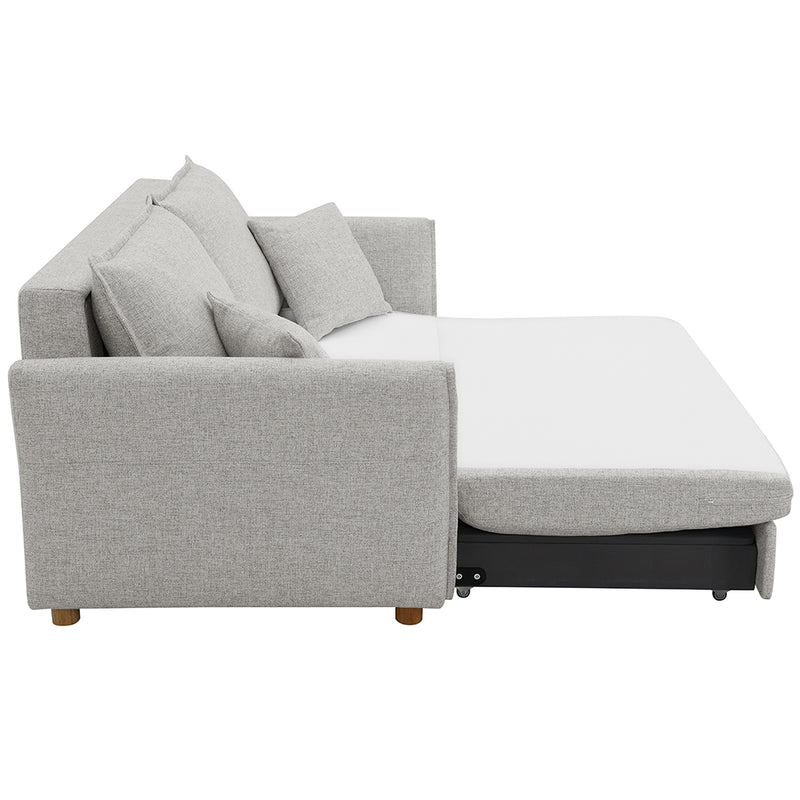 Sofa w/Sleeper, Storage & 2 Pillows