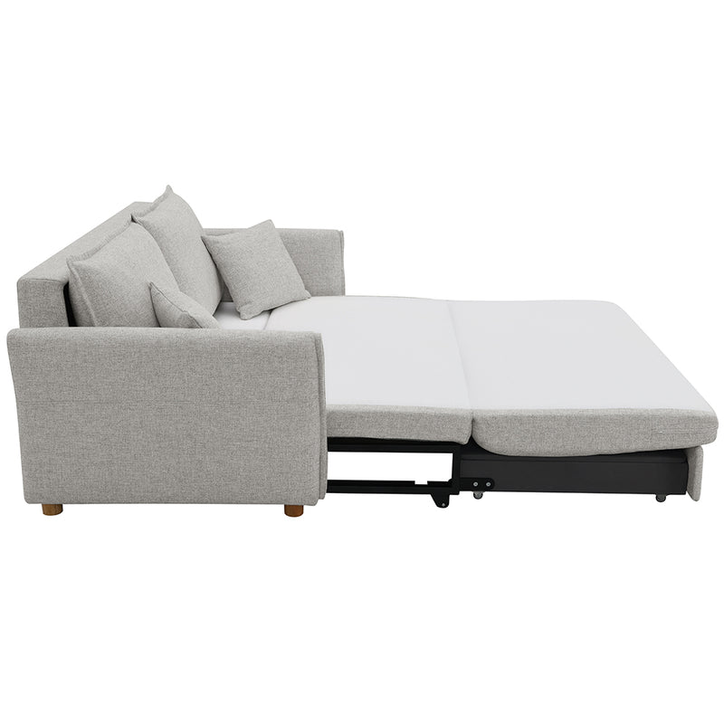 Sofa w/Sleeper, Storage & 2 Pillows