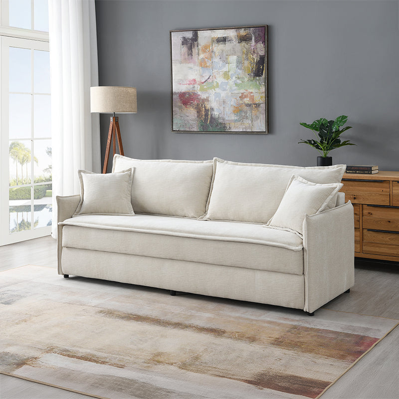 Sofa w/Sleeper & 2 Pillows