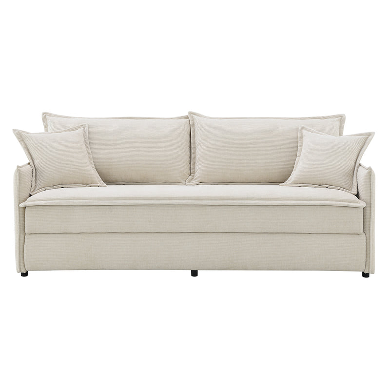 Sofa w/Sleeper & 2 Pillows