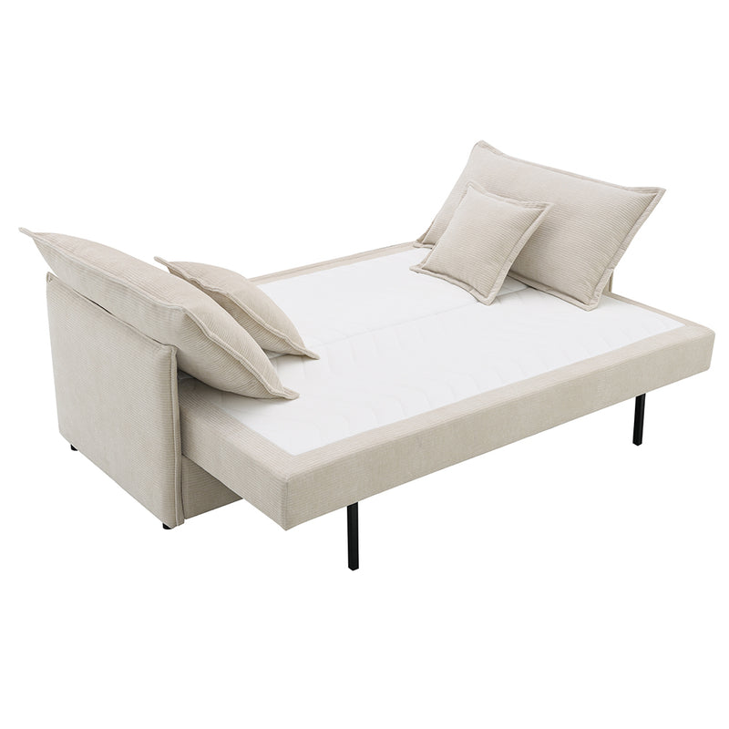Sofa w/Sleeper & 2 Pillows