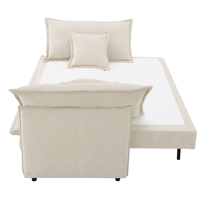 Sofa w/Sleeper & 2 Pillows