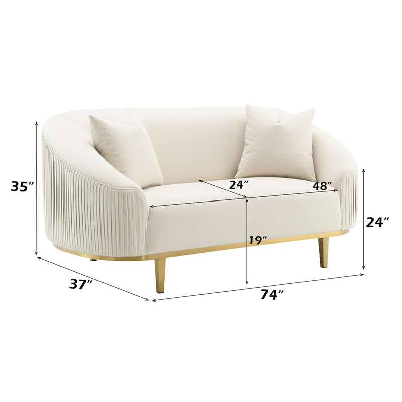Loveseat w/2 Pillows