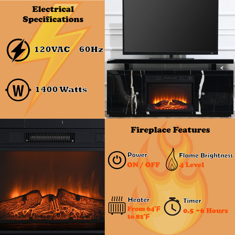 TV Stand w/Fireplace