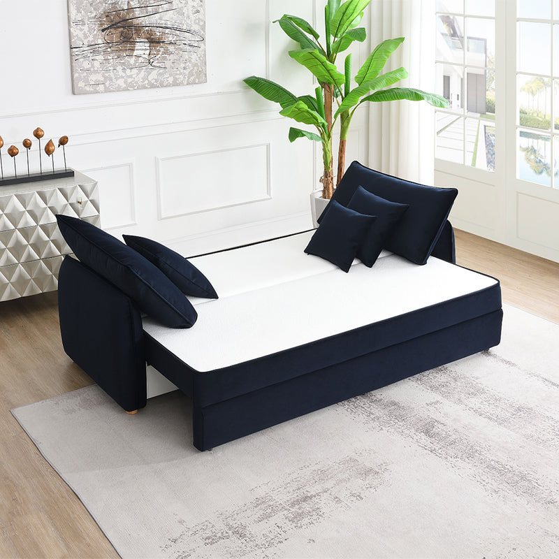 Sofa w/Sleeper & 3 Pillows