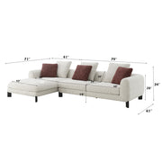 Sectional Sofa w/6 Pillows