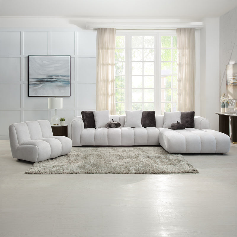 Sectional Sofa w/8 Pillows