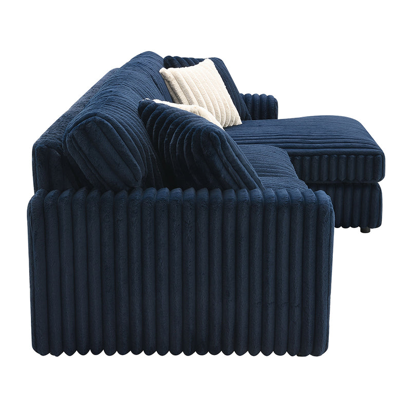 Sectional Sofa w/4 Pillows