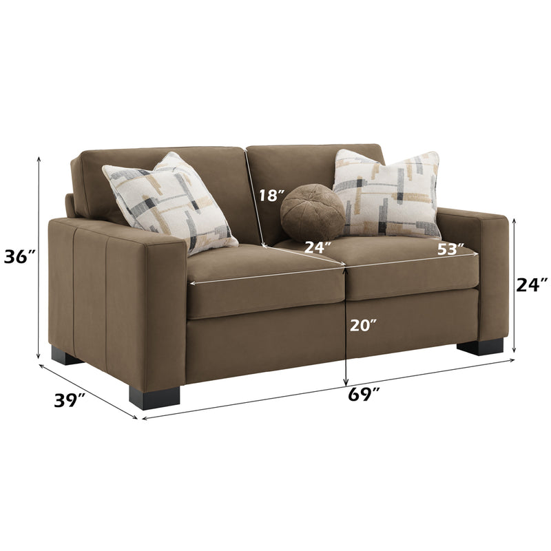 Loveseat w/3 Pillows