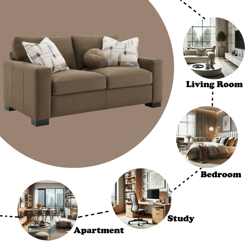 Loveseat w/3 Pillows